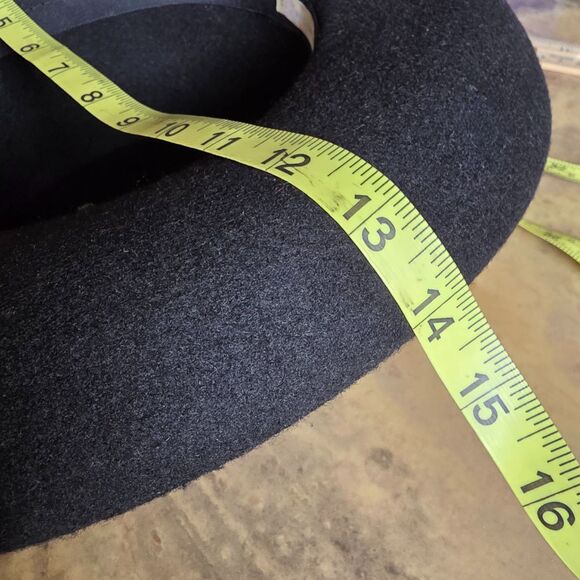 The Limited Bollman Wool Black Fedora Wide Brim Hat MJ Style - Picture 10 of 10